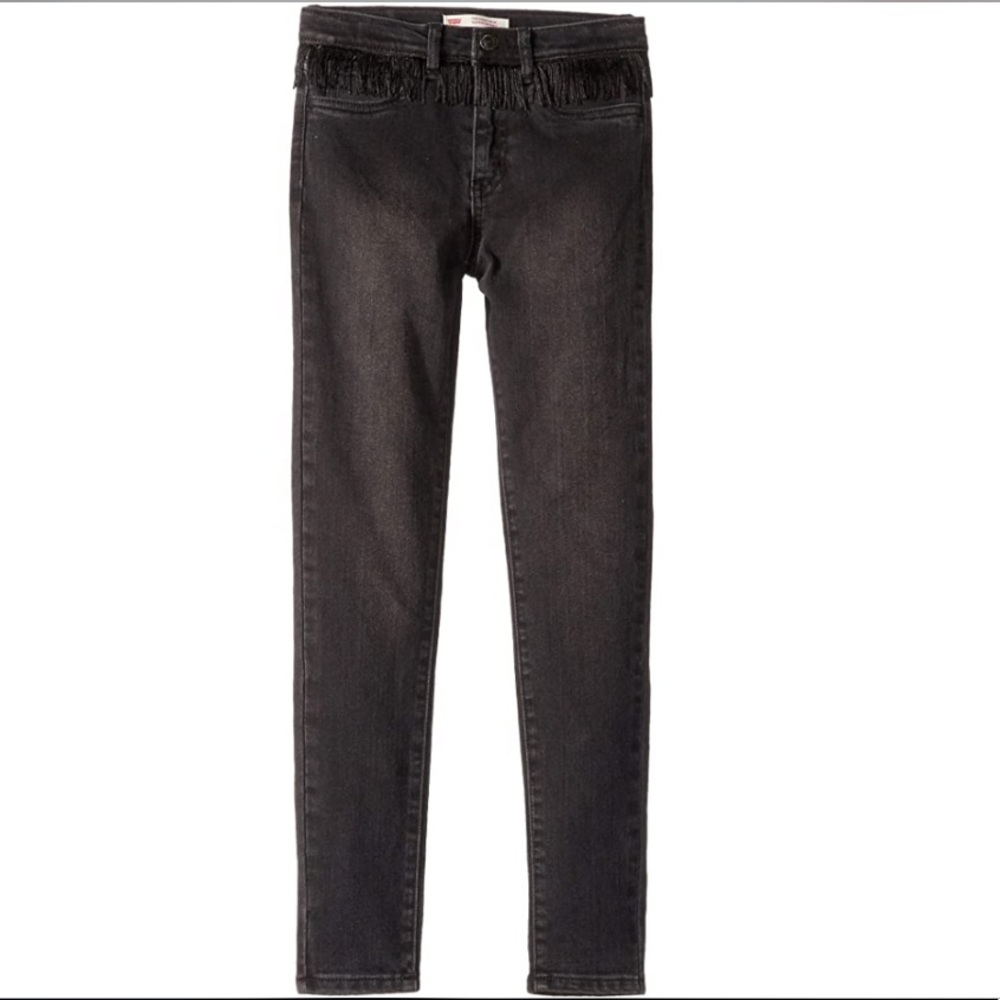 Levi's 720 High-Rise Super Skinny Fringe Jeans